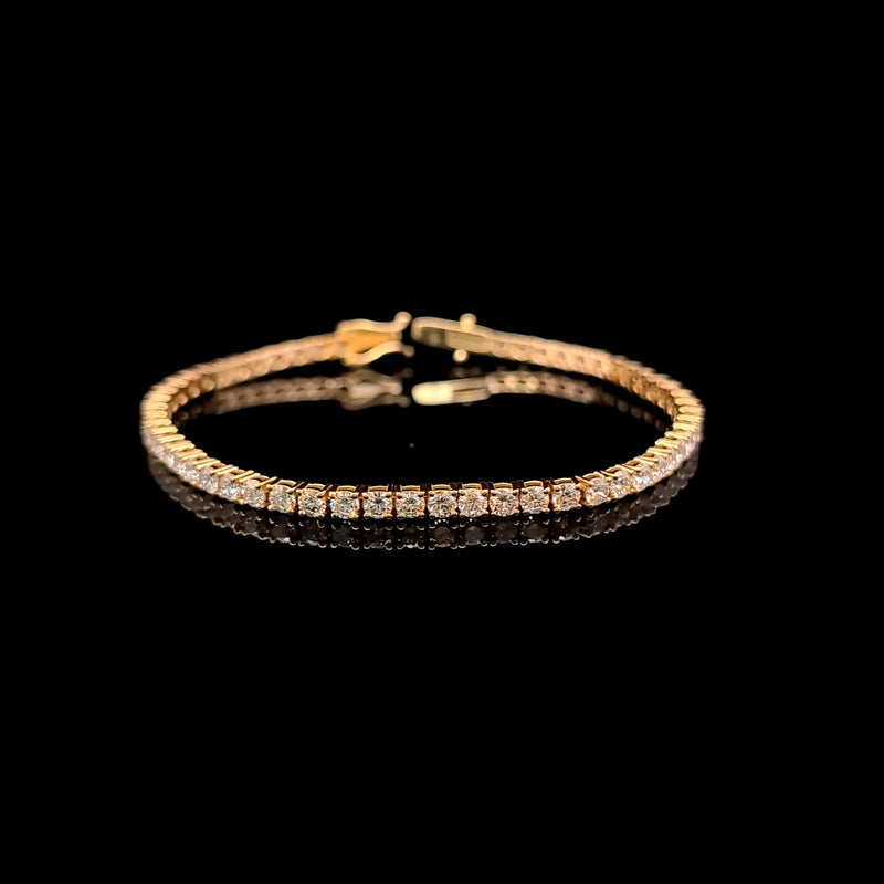 TENNIS BRACELET 14KY FG VS2 CVD DIA 4.99CTS