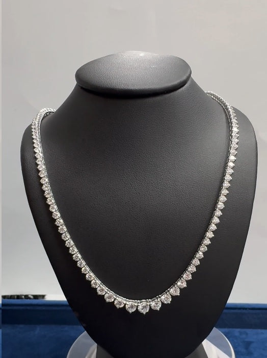 (0.52CTS) RIVIERA NECKLACE 14KW EF VS2 HPHT DIA 11.52CTS