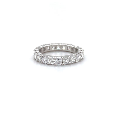 ASSCHER ETERNITY BAND 14KW EF VS1 HPHT DIA 2.36CTS