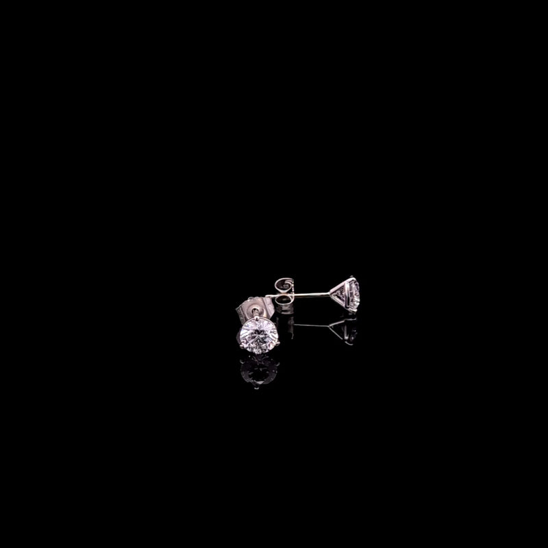MARTINI STUD EARRING 14KW EF VS2 HPHT DIA 0.99