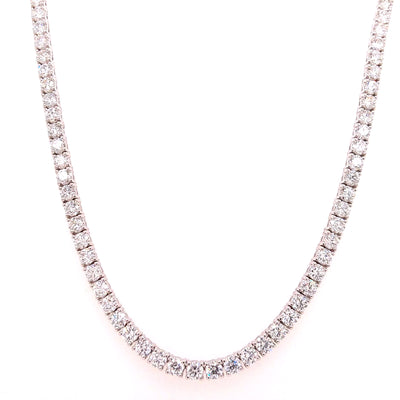 TENNIS NECKALCE 14KW FG VS2 CVD DIA 15.73CTS