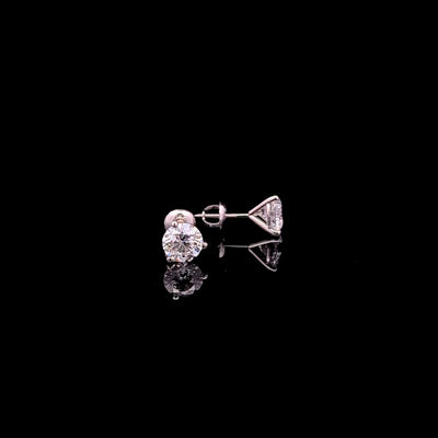 MARTINI STUD EARRINGS 14KW FG VS2 CVD DIA 2.16CTS