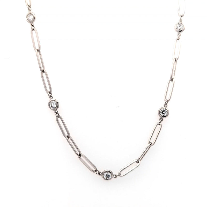 DIAMOND BY THE YARD NECKLACE 14KW FG VS2 CVD DIA 1.31CTS