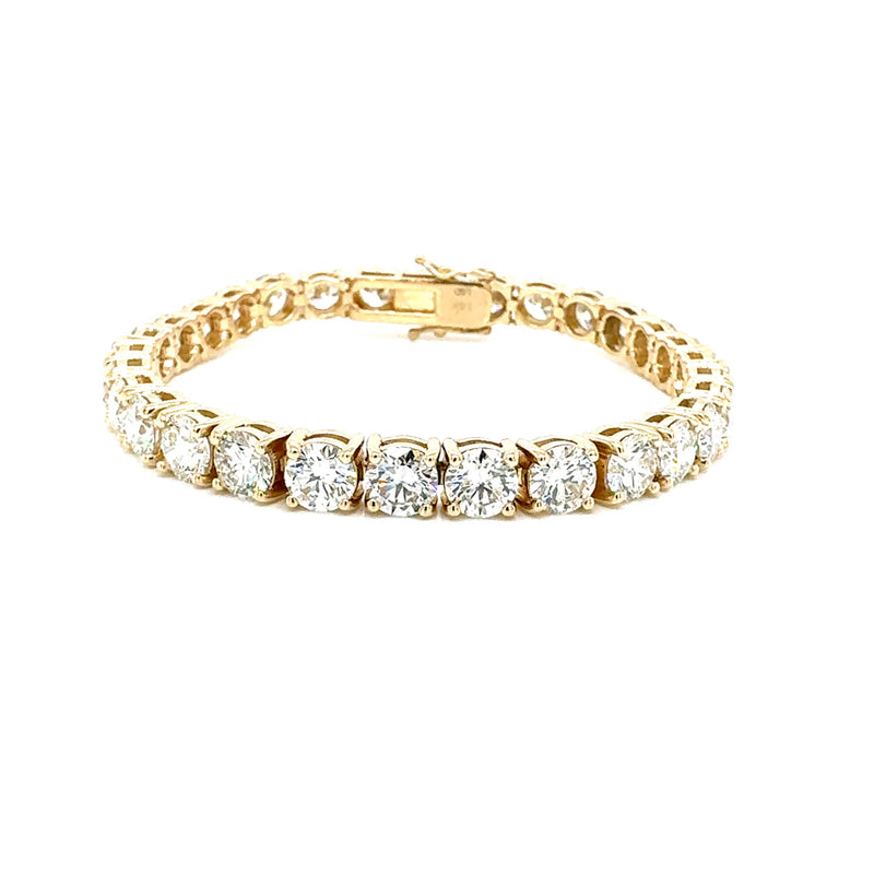 TENNIS BRACELET 14KY GH VS2 CVD DIA 19.24CTS