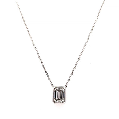 SOLITAIRE PENDANT 14KW FG VS1 CVD DIA 0.87CTS