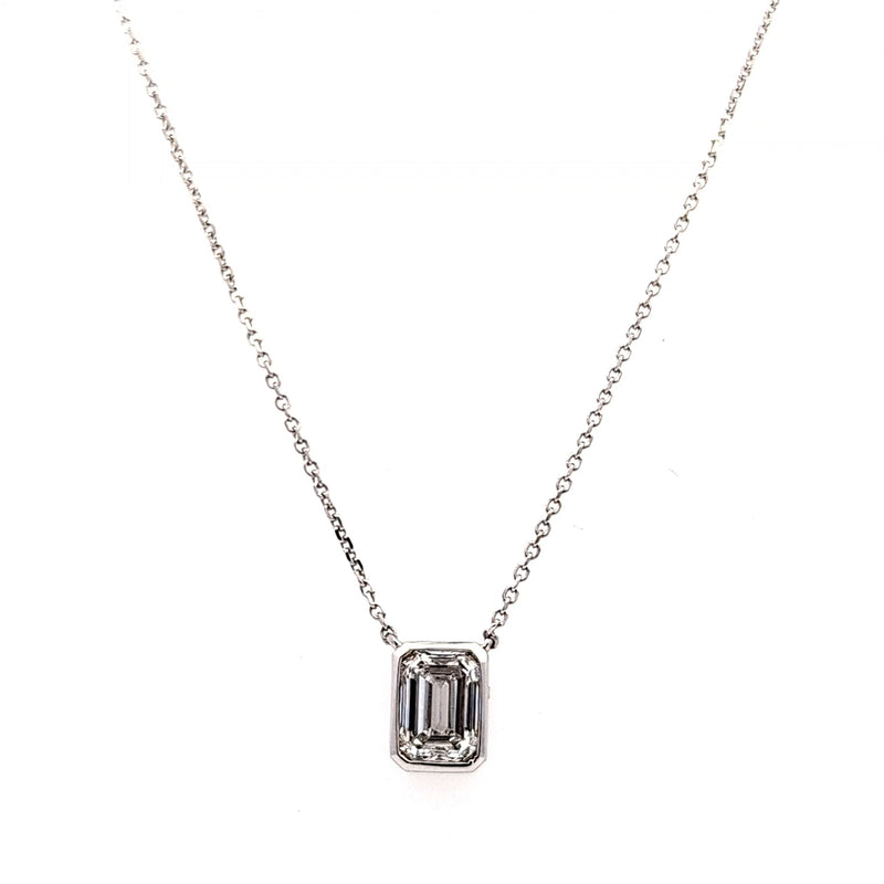 SOLITAIRE PENDANT 14KW FG VS1 CVD DIA 0.87CTS