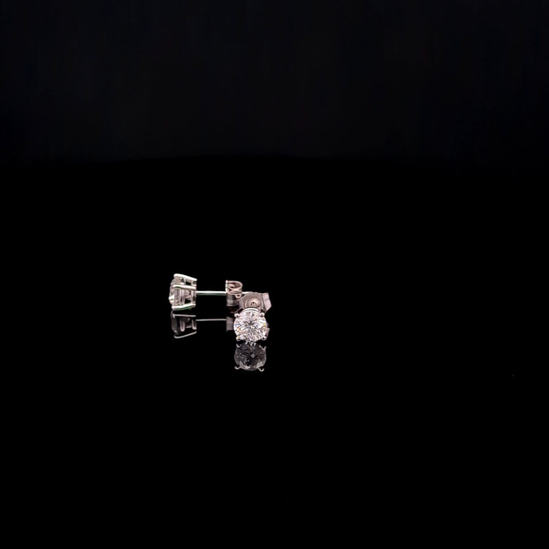 BASKET STUD EARRING 14KW FG VS2 CVD DIA 1.05CTS