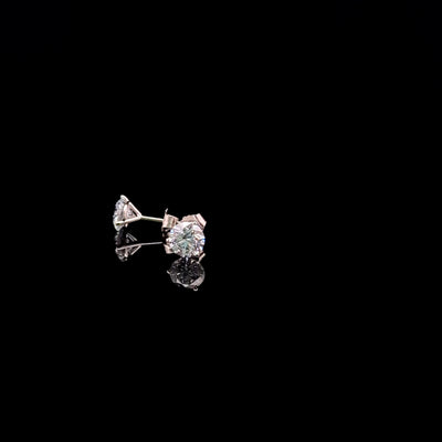 MARTINI STUD EARRINGS 14KW DE VS2 HPHT DIA 2.03CTS