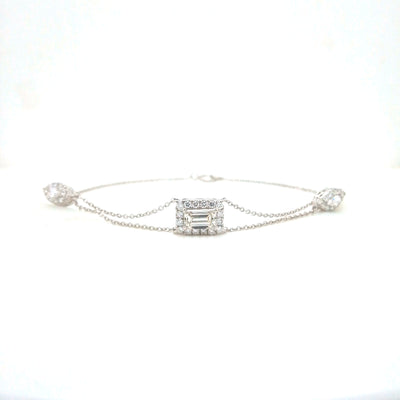 FANCY BRACELET 14KW EF VS2 HPHT DIA 1.02CTS