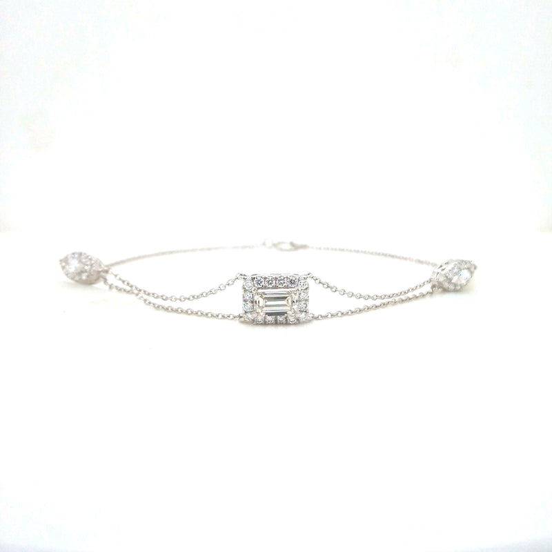 FANCY BRACELET 14KW EF VS2 HPHT DIA 1.02CTS