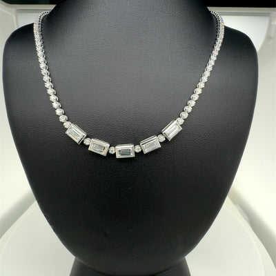 FANCY NECKLACE 14KW EF VS2 HPHT DIA 2.67CTS