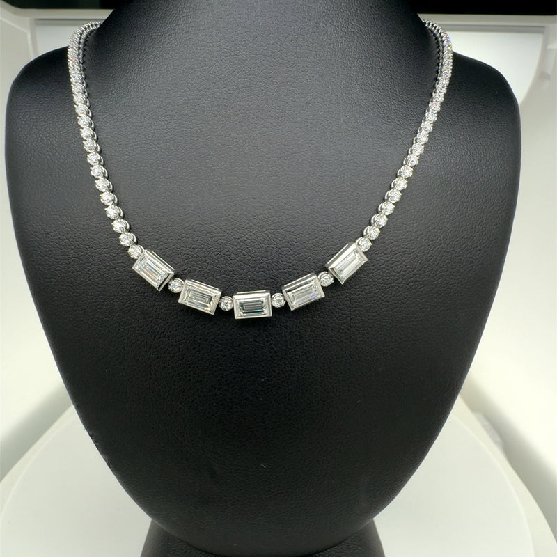 FANCY NECKLACE 14KW EF VS2 HPHT DIA 2.67CTS
