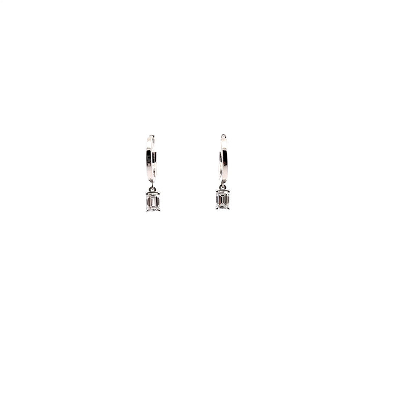 DROP EARRING 14KW EF VS1 HPHT DIA 0.52CTS