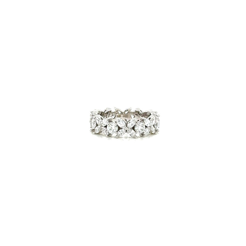MARQUISE ETERNITY BAND 14KW EF VS1 HPHT DIA 2.46CTS