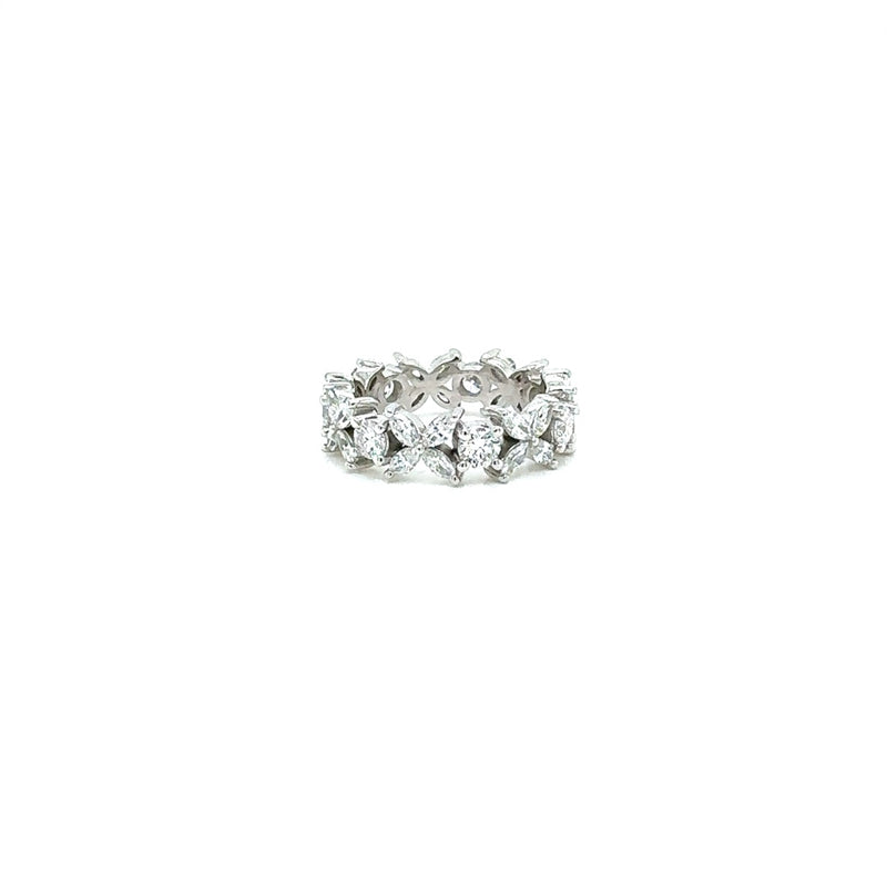 MARQUISE ETERNITY BAND 14KW EF VS1 HPHT DIA 2.07CTS