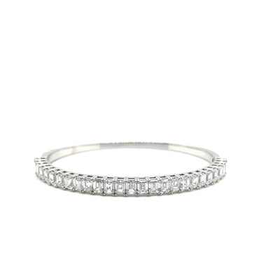 S-N BANGLE BRACELET 14KW EF VS HPHT DIA 7.00 CTS