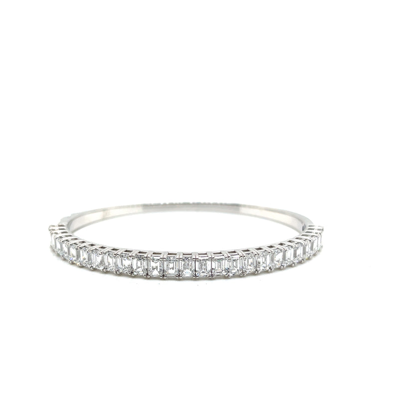 S-N BANGLE BRACELET 14KW EF VS HPHT DIA 7.00 CTS