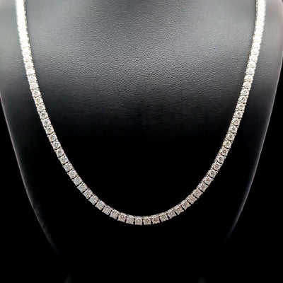 TENNIS NECKLACE 14KW EF VS2 HPHT DIA 6.29CTS