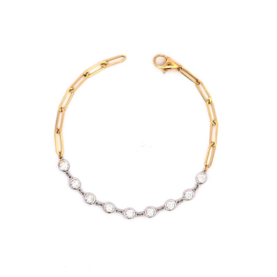 DIAMOND BY YARD BRACELET 14KW/Y EF VS2 HPHT DIA 1.00CTS