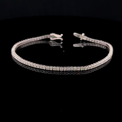 TENNIS BRACELET 14KW FG VS2 CVD DIA 2.50CTS