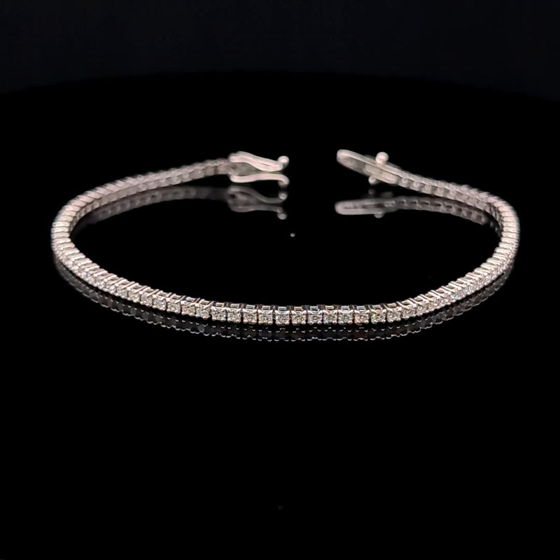 TENNIS BRACELET 14KW FG VS2 CVD DIA 2.50CTS