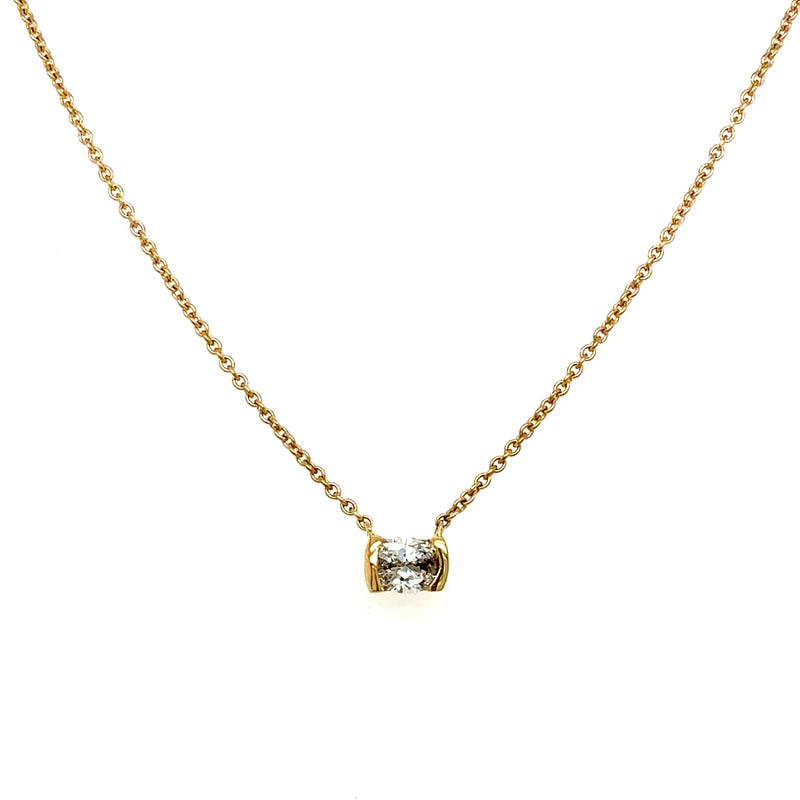 SOLITAIRE PENDANTS 14KY HI VS1 HPHT DIA 0.36CTS