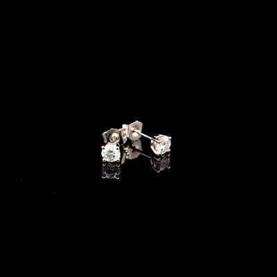BASKET STUD EARRING 14KW DE VS2 HPHT DIA 0.51CTS