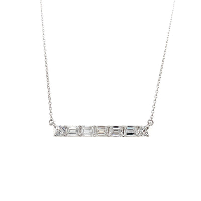 BAR PENDANT 14KW EF VS1 HPHT DIA 1.26CTS