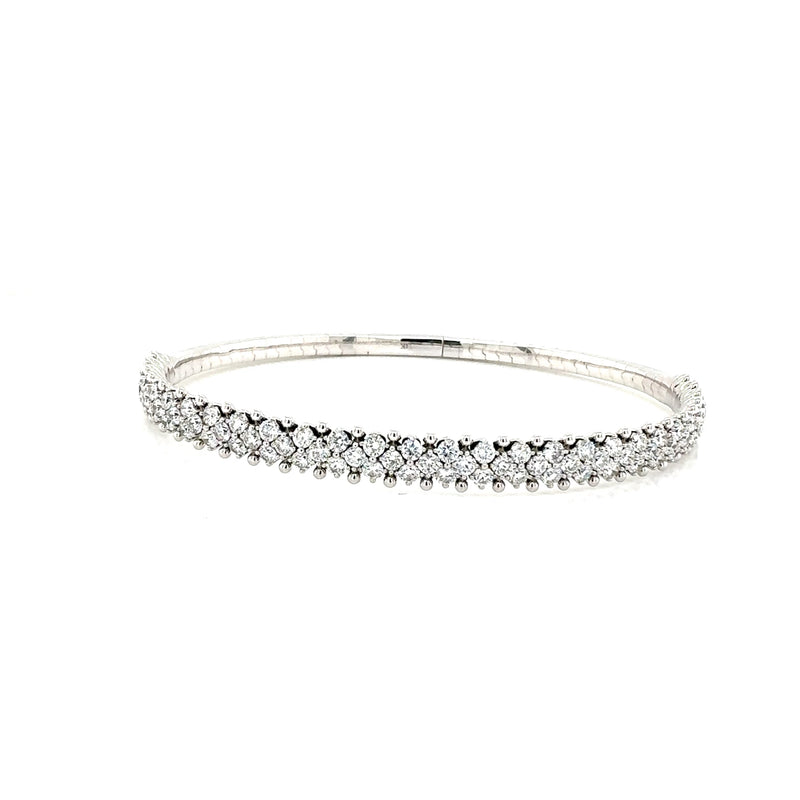 BANGLE BRACELET 14KW EF VS2 HPHT DIA 3.03CTS