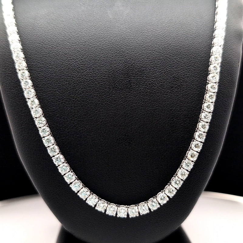 TENNIS NECKLACE 14KW FG VS2 CVD DIA 16.08CTS