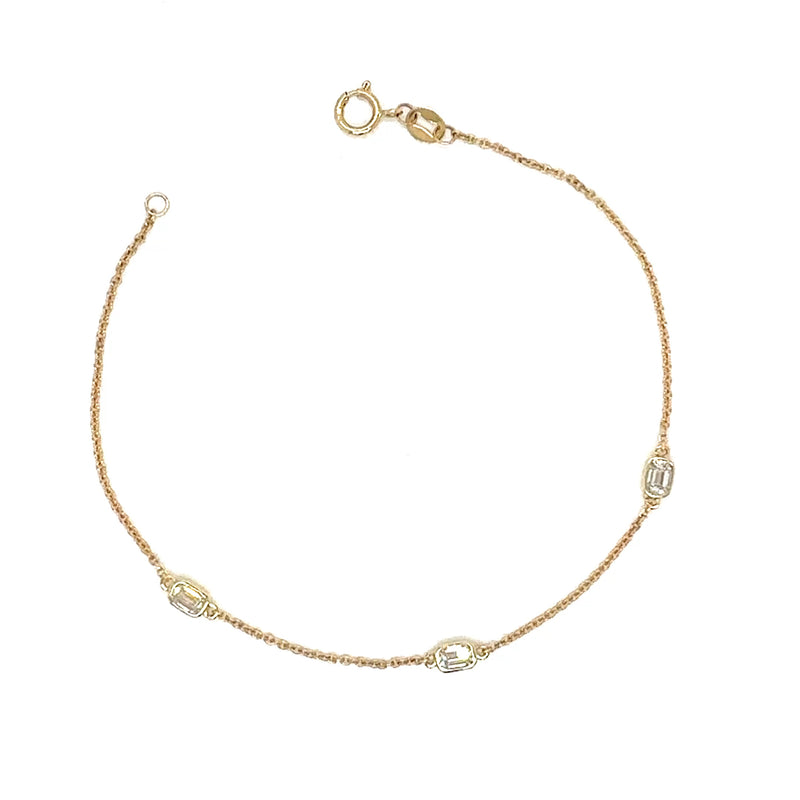 DIAMOND BY YARD BRACELET 14KY HI VS1 HPHT DIA 0.56CTS