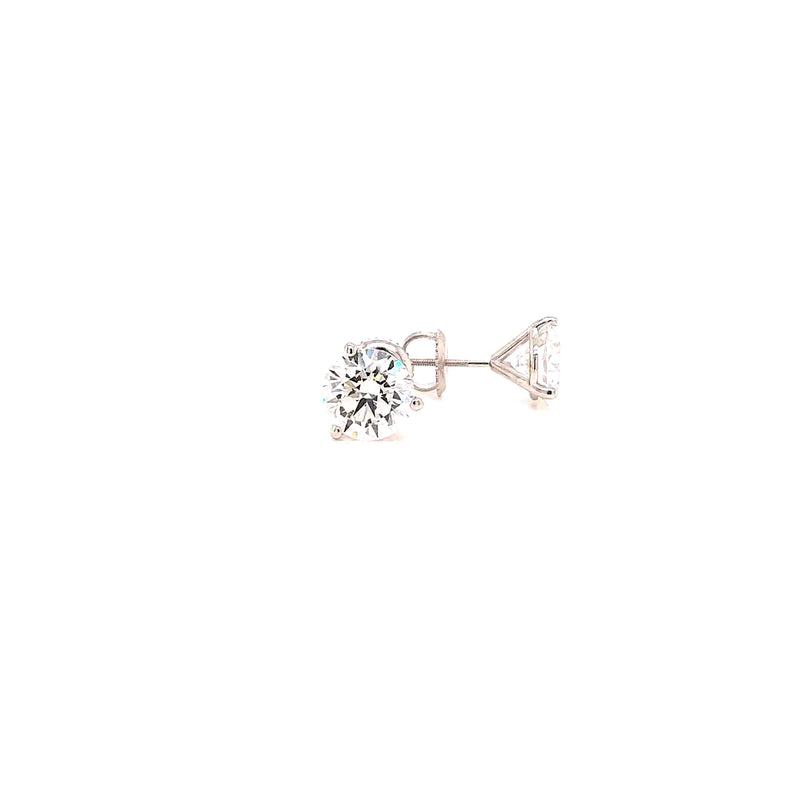 MARTINI STUD EARRINGS 14KW FG VS2 CVD DIA 4.36CTS
