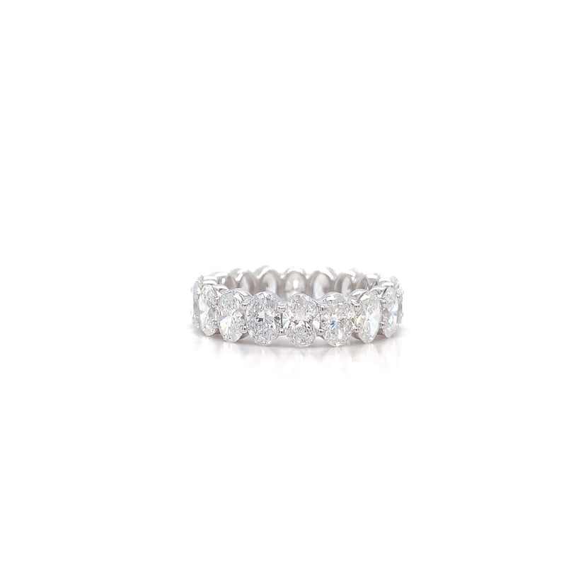 OVAL ETERNITY BAND 14KW E VS1 HPHT DIA 4.43CTS
