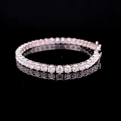 TENNIS BRACELET 14KW FG VS2 CVD DIA 13.04 CTS