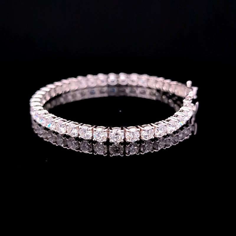 TENNIS BRACELET 14KW FG VS2 CVD DIA 13.04 CTS