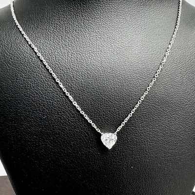 SOLITAIRE PENDANTS 14KW EF VS HPHT DIA 0.52CTS