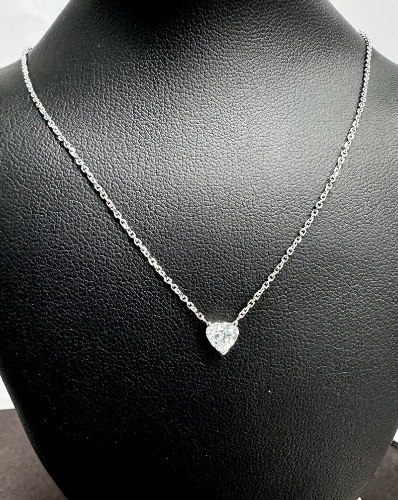 SOLITAIRE PENDANTS 14KW EF VS HPHT DIA 0.52CTS