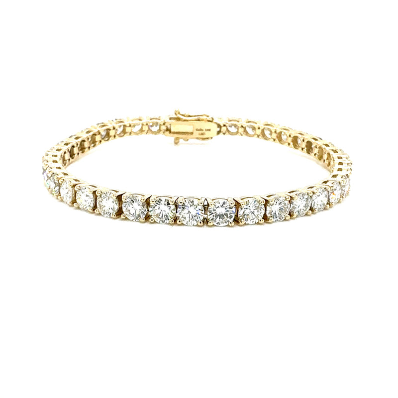 TENNIS BRACELET 14KY GH VS2 CVD DIA 12.43CTS