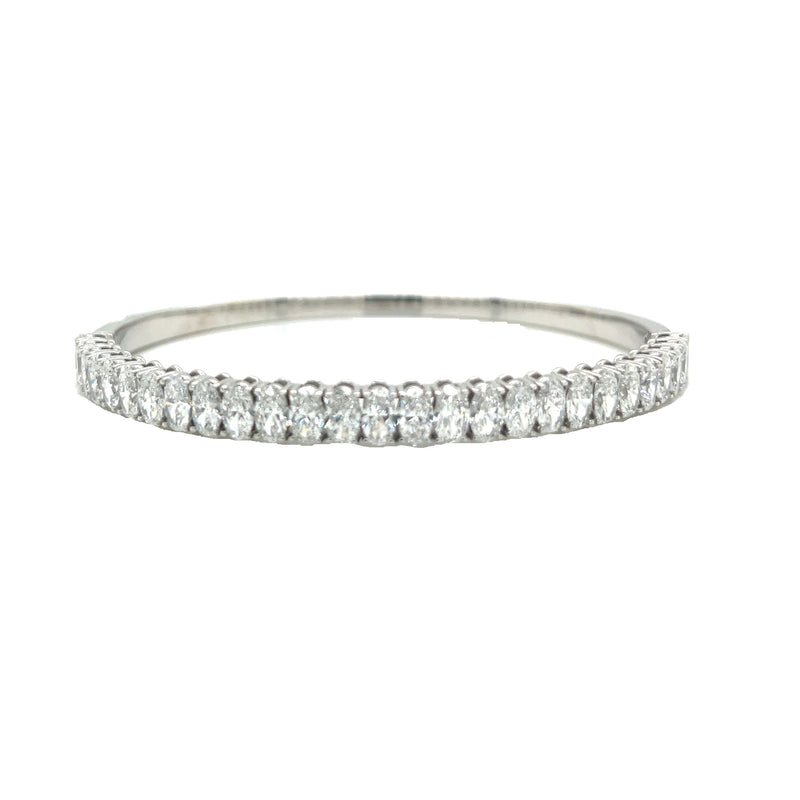 S-N BANGLE BRACELET 14KW EF VS HPHT DIA 5.30 CTS