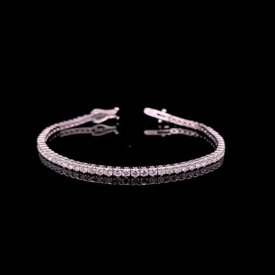 TENNIS BRACELET 14KW FG VS2 CVD DIA 3.74CTS