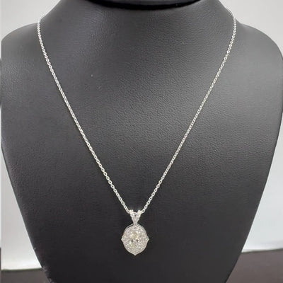 HALO PENDANT 14KW H VS2 HPHT DIA 0.65CTS