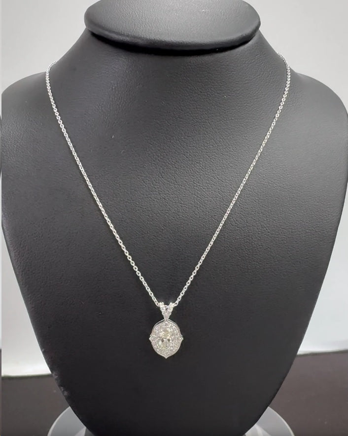 HALO PENDANT 14KW H VS2 HPHT DIA 0.65CTS