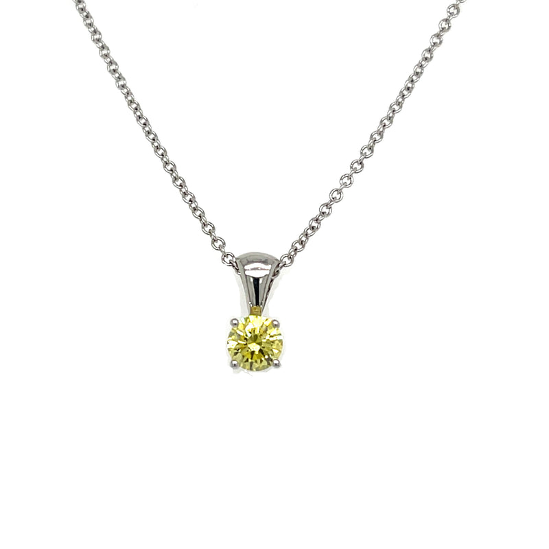 SOLITAIRE PENDANT 14KW YELLOW VS CVD DIA 0.46CTS