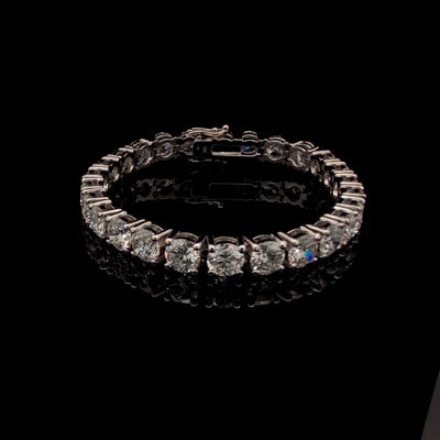 TENNIS BRACELET 14KW FG VS2 CVD DIA 28.54CTS