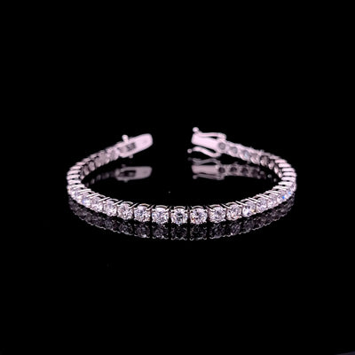 TENNIS BRACELET 14KW FG VS2 CVD DIA 9.36CTS