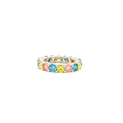 ROUND ETERNITY BAND 14KW VS2 CVD DIA 3.41CTS