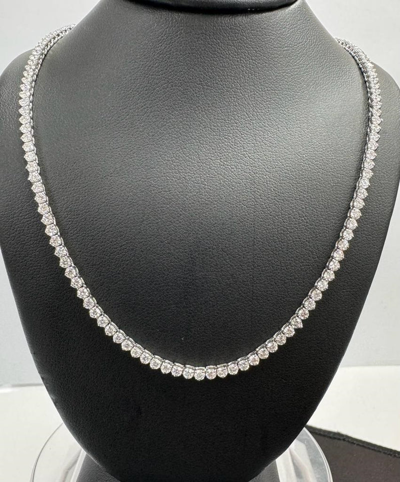 TENNIS NECKLACE 14KW FG VS2 CVD DIA 6.75CTS