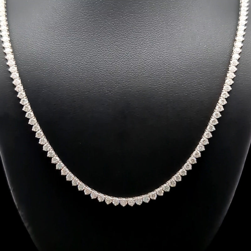 TENNIS NECKLACE 14KW FG VS2 CVD DIA 6.41CTS