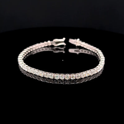 TENNIS BRACELET 14KW FG VS2 CVD DIA 7.03 CTS