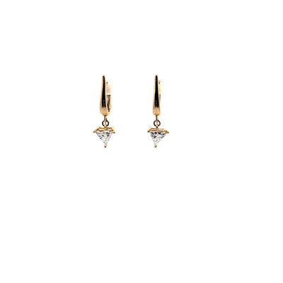 HOOPS EARRING 14KY E VS1 HPHT DIA 0.89CTS